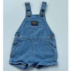 Vintage OshKosh‎ B'gosh Bubble Vestbak Romper Baby Girl's Size 24M Denim